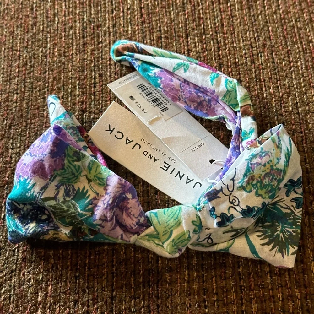 JANIE and JACK FLORAL BOW HEADBAND